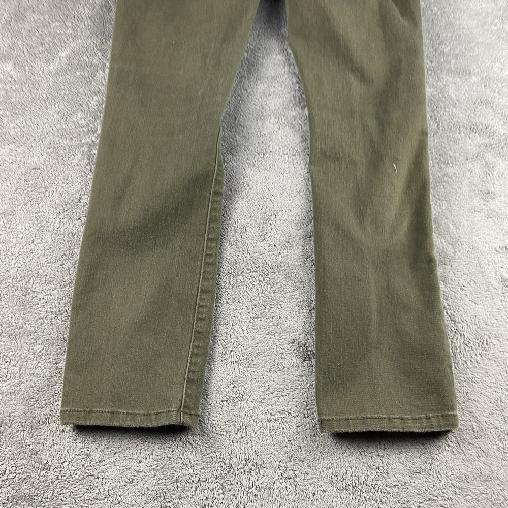 Levis Mid Rise Skinny Jeans Womens 6M 28x28 Olive Green Pants Mid Rise - Picture 12 of 15